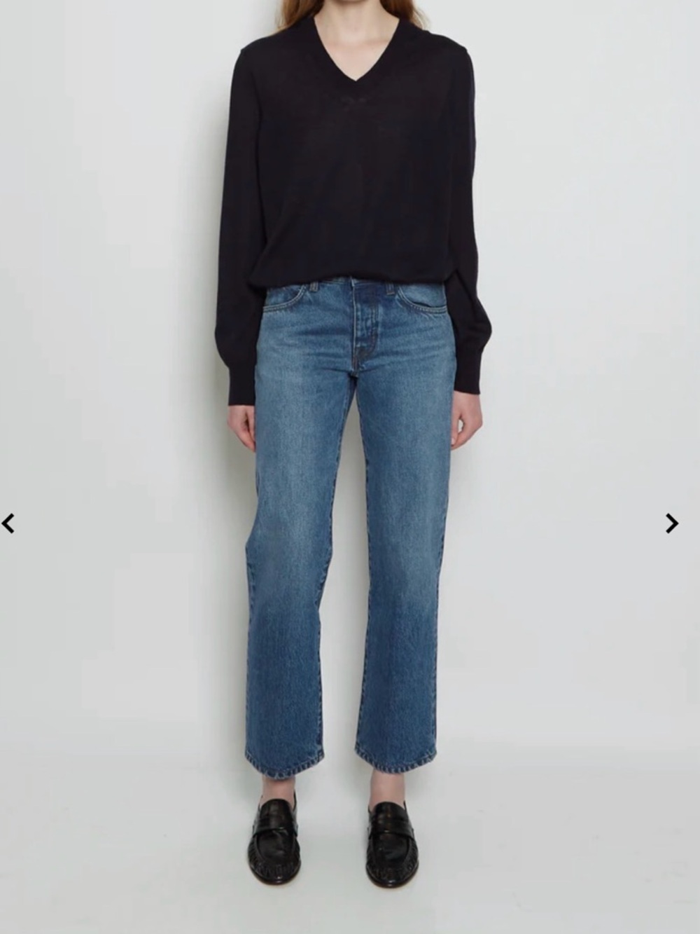 The Row Mid Blue Straight Leg Women's Jeans